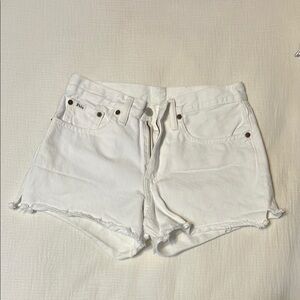 Polo Ralph Lauren Women's White Denim Shorts